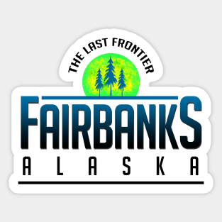 Fairbanks Alaska Sunset Sticker